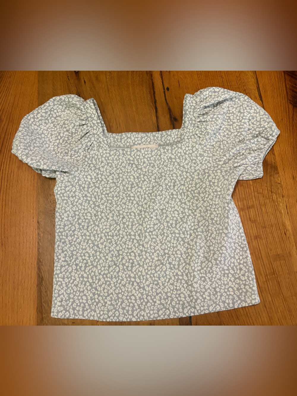 LOFT Leopard Print Puff Sleeve Top, Like New, Size Small